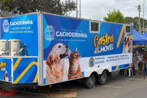 BEM-ESTAR ANIMAL: Ação do Castramóvel realiza mais de 130 atendimentos neste sábado, 12